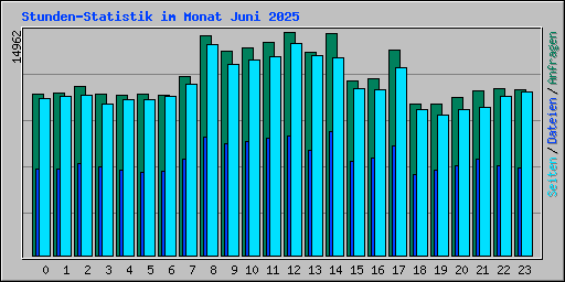 Stunden-Statistik im Monat Juni 2025